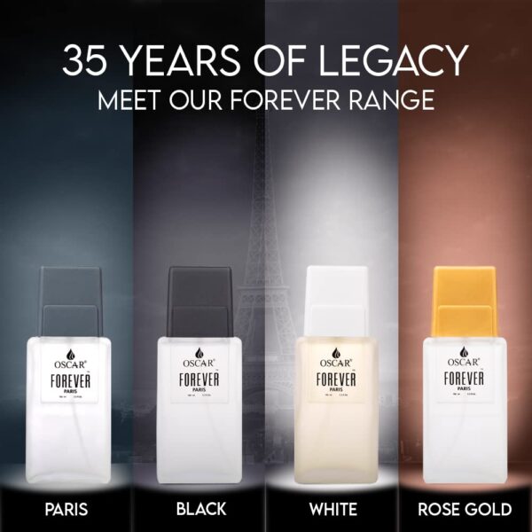 Oscar Forever Paris Black | Long Lasting Perfume for Men | Woody Aromatic Fragrance| Notes of Amber, White Musk | 100ml | Original Forever Paris Perfume - Image 6