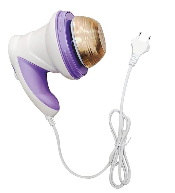 Lavish Ayurveda Electric Kansa Vati Massager with Bronze Bowl for Feet (White & Purple) - Elevate Your Wellness with Lavish Design and Effective Foot Therapy (Kansya Vatki Foot Massager) - Image 2