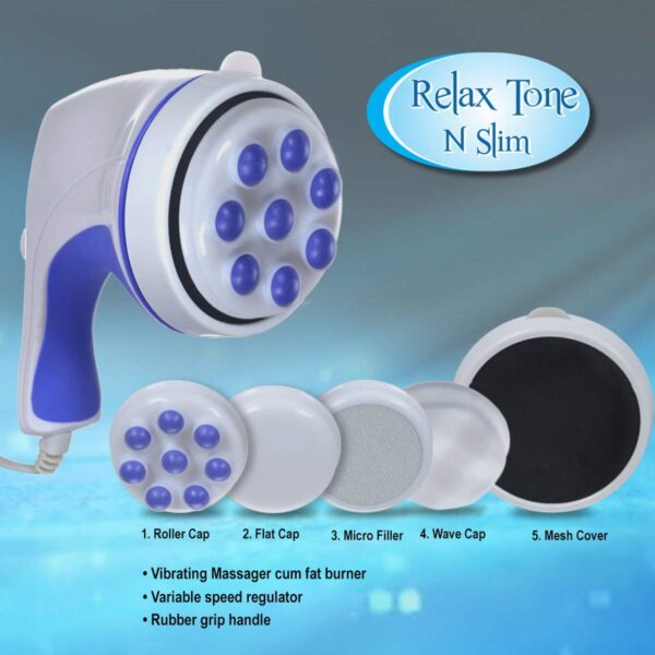 TORIOX Pain Relief Relax And Spin Tone Body Massager Machine For Remove Back, Head, Neck, Leg, Shoulder And Foot Pain With Weight Loss Function, Multicolour - Image 2