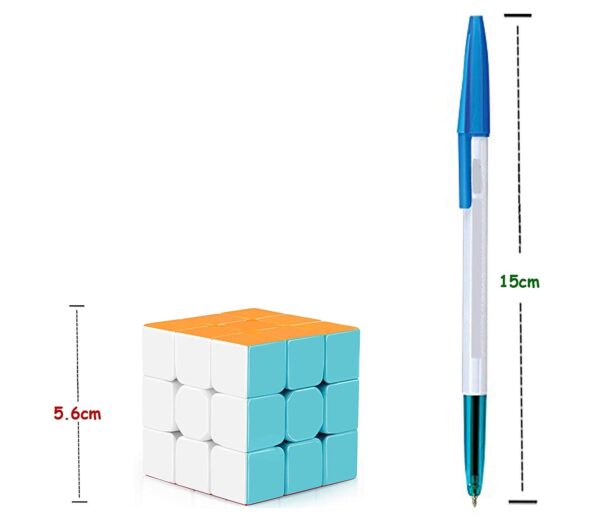 Storio Cubes 3X3 High Speed Sticker Less Magic Puzzle Cube Game Toy Pack of 2,Multicolor,for Kid - Image 3