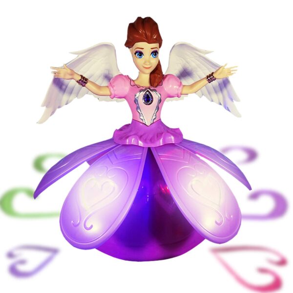 iChoice Angel Girl with Light and Music, Dancing Rotating Musical Fairy Princes Angel Doll Toy for Kids (Angel Girl).