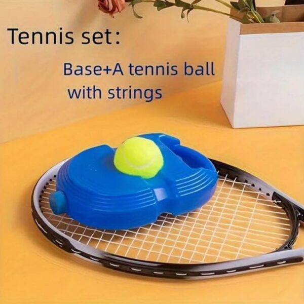 Storescent Tennis Trainer Rebound Ball with String Solo Tennis Trainer Set Self Tennis Practice Ball with String Cricket Trainer Rebound Ball with Rope Fill Sand or Water (Multicolor) - Image 6