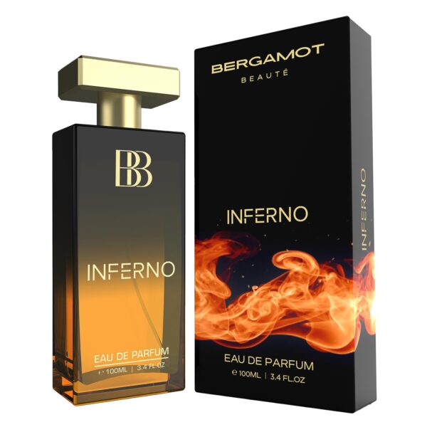 Bergamot Beaute Inferno Perfume for Men100ml | Premium Long Lasting Fragrance with Musk and Citrus | Best EDP Gift for Men (Eau De Parfum) | Luxury Man perfume