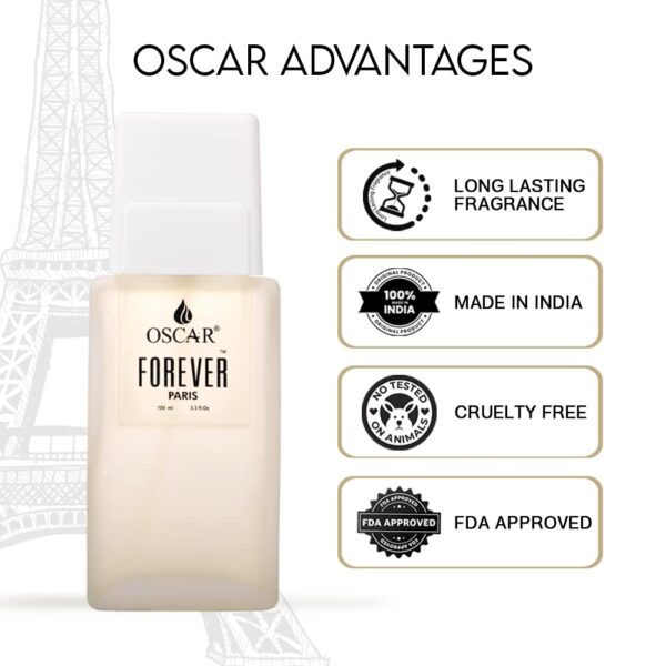 Oscar Forever White Eau de Perfume body Spray 100ml for Men - Image 2