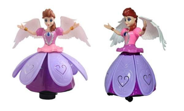 iChoice Angel Girl with Light and Music, Dancing Rotating Musical Fairy Princes Angel Doll Toy for Kids (Angel Girl). - Image 5