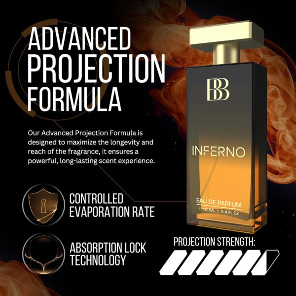 Bergamot Beaute Inferno Perfume for Men100ml | Premium Long Lasting Fragrance with Musk and Citrus | Best EDP Gift for Men (Eau De Parfum) | Luxury Man perfume - Image 2