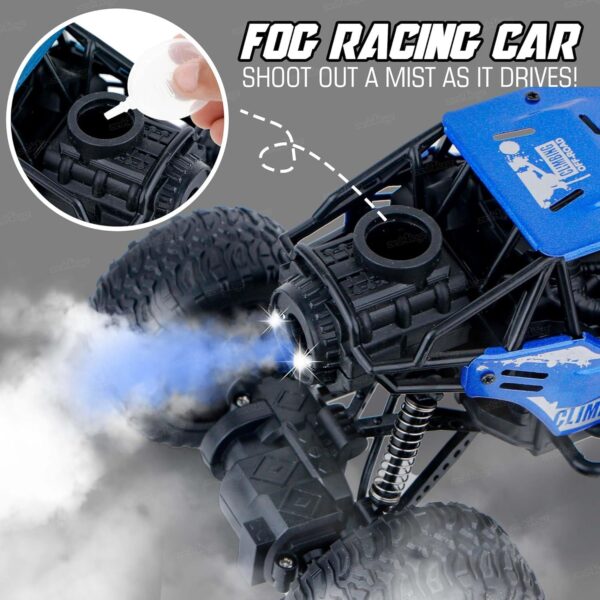 Zest 4 Toyz Remote Control Car For Kids With Mist Smoke Effect 2 Wd Monster Truck Rock Crawler Climbing Rc Toy Vehicle Car For Boys And Girls-Blue - Image 2
