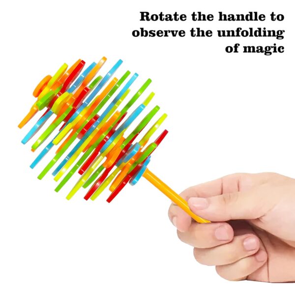 Candy Flower Toy for Kids, Stress Relief Toy - Colourful Twisting and Rotating Fidget Spinner, Durable, Fun Stress Buster Gift - Image 7