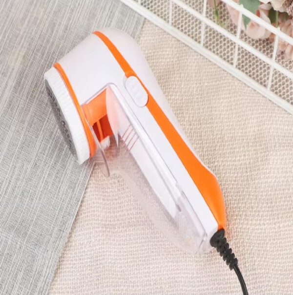 anian Nova Electric Lint Remover with Rotary Sharp Blades, White and Orange, for Clothes, Furniture and Fabrics Nova Lint Remover for Clothes Fabric Cleaner for Woolen Clothes 1 Year Warranty - Image 3