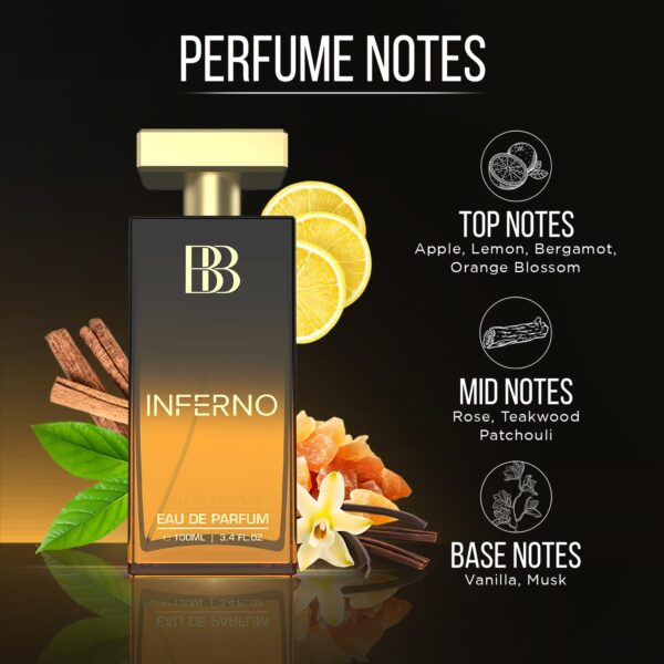 Bergamot Beaute Inferno Perfume for Men100ml | Premium Long Lasting Fragrance with Musk and Citrus | Best EDP Gift for Men (Eau De Parfum) | Luxury Man perfume - Image 5