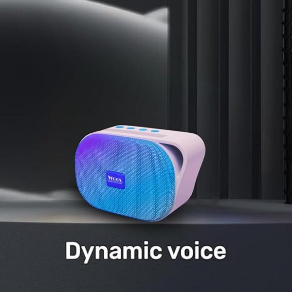 Woos StarBeat Bluetooth Speaker Fill Your Space with 10W Output, RGB LED, Mobile Holder, USB/TF Inputs - Musical Marvel for Elegance!
