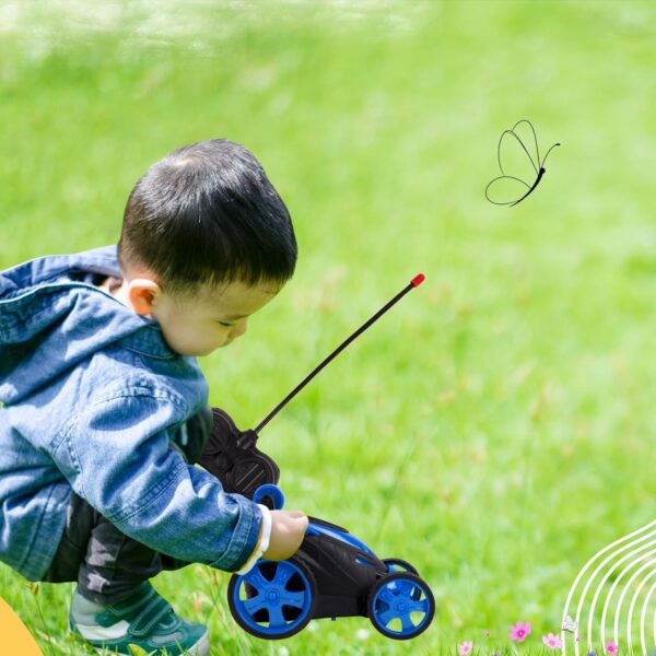 Gooyo DB2060 Rechargeable 360° Rotating & Rolling Small Stunt Car Toy with USB Cable & Remote Controller | Blue Color, Power Source: Lithium Battery in Car (Included) - Image 5
