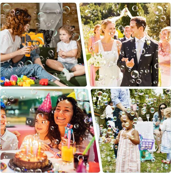 Euphoria Toys Party Bubble Machine,Bubble Maker for Kids,Bubble Toy for Indoor Outdoor Birthday Party, Gifts for Boys/Girls - Image 5