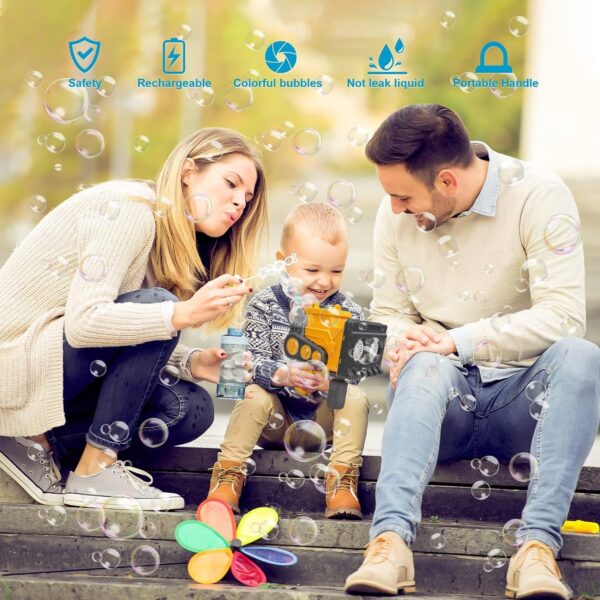 Euphoria Toys Party Bubble Machine,Bubble Maker for Kids,Bubble Toy for Indoor Outdoor Birthday Party, Gifts for Boys/Girls - Image 4